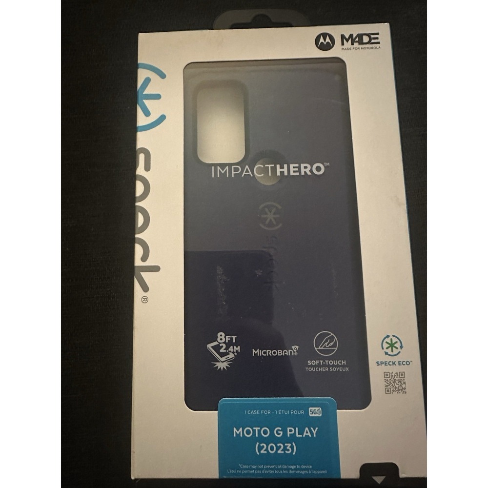 Speck ImpactHero Phone Case For Moto G Play (2023), Dark Blue/Navy